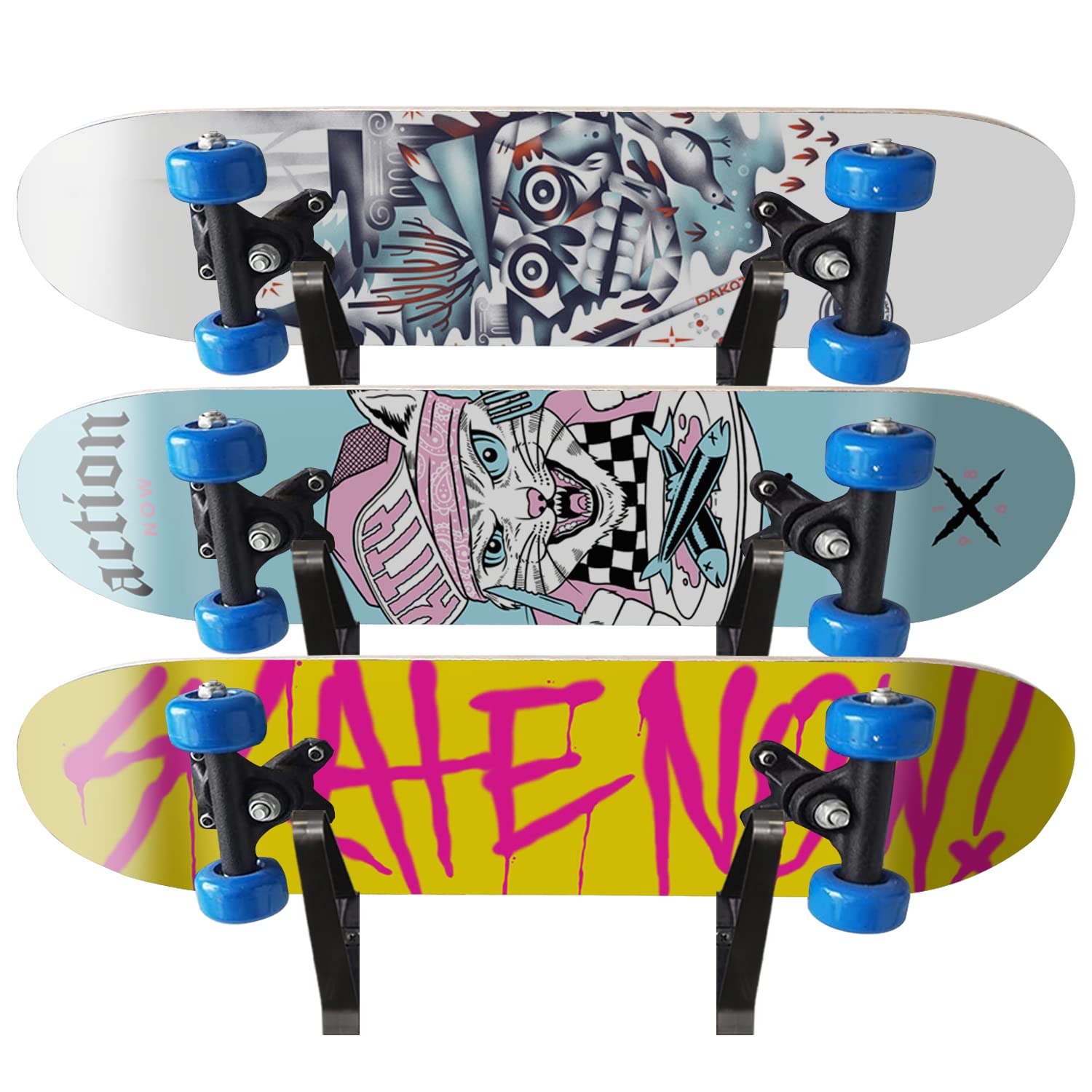 Snapklik.com : Poskad Skateboard Wall Mount Rack Board Display, Home ...