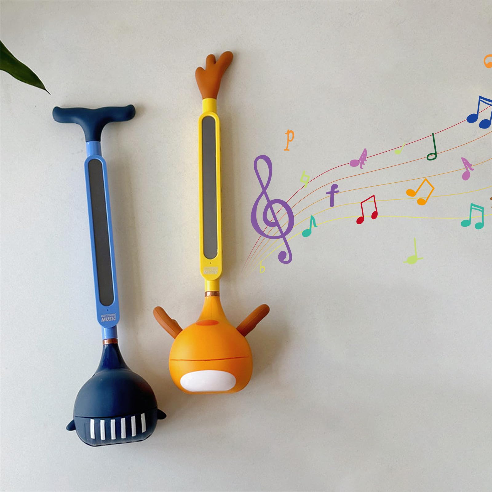 Erhu electrónico Adorable Mini Guitarra Erhu Lindo Forma de Dibujos Animados Sintetizador de Música Aprendizaje Educativo Temprano Instrumento Musical Educativo Diversión Regalo para