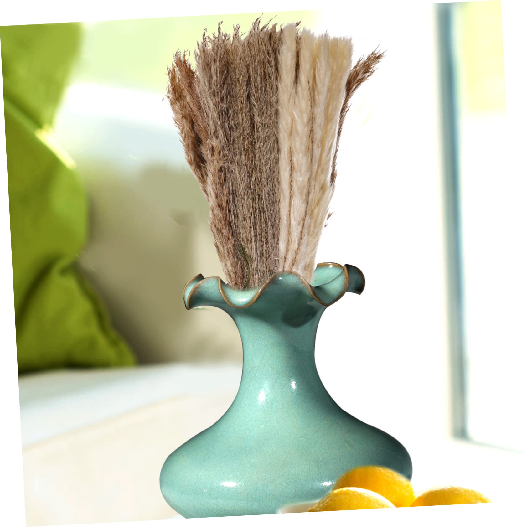 ifundom 2ensembles Vase Décor Herbe De Pampa Séchée De Fleurs Artificielles pour Décoration Intérieure Et Événements Spéciaux
