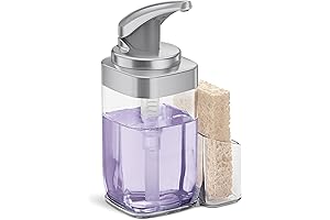 Moen 22 oz. Square Push Pump Soap Dispenser with Sponge Caddy