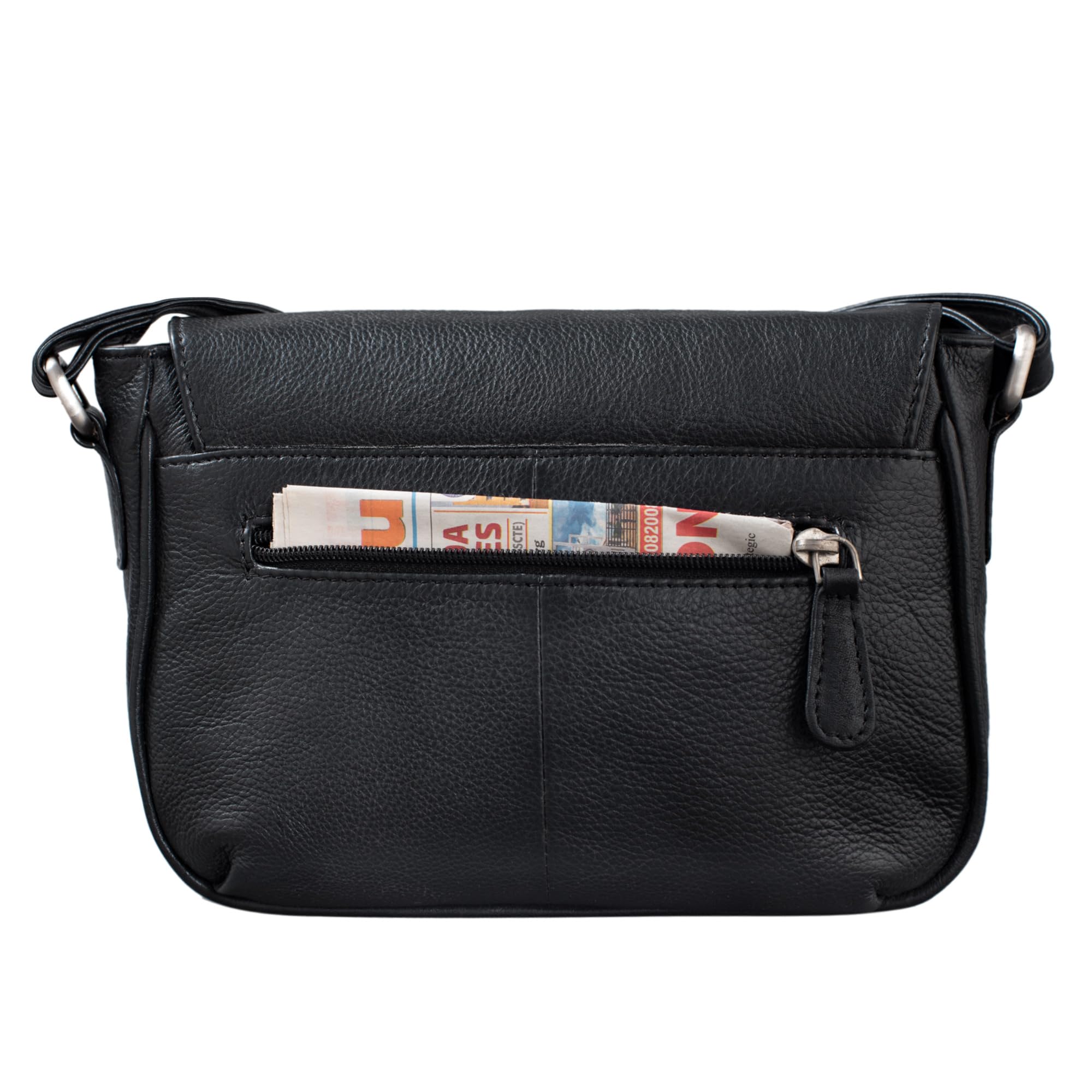 STILORD Tamara Kleine Handtasche Damen Leder Schwarz Umhängetasche Vintage für Frauen zum Ausgehen Abendtasche Partytasche Elegante Echtleder Tasche
