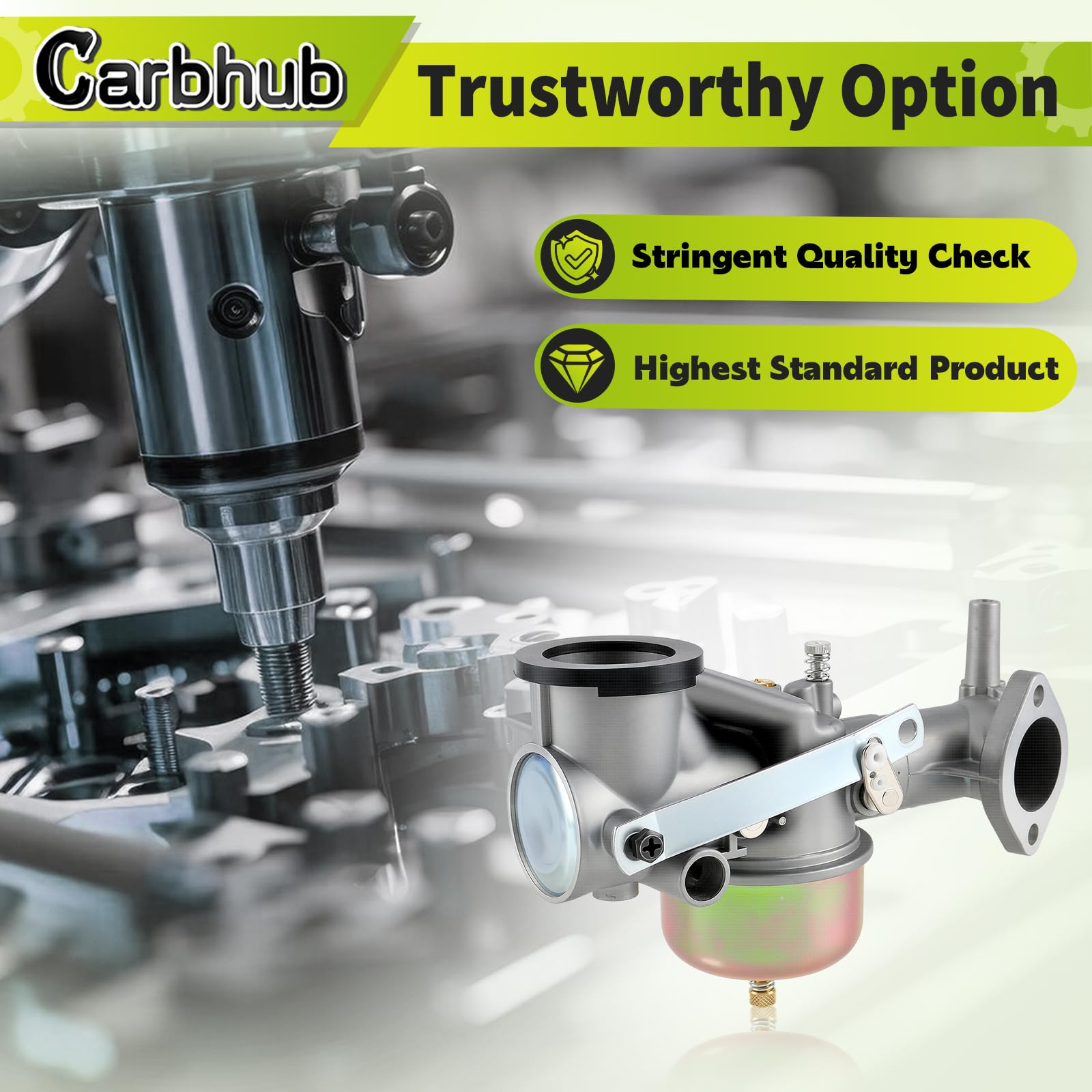 Carbhub 491590 193700 392152 Carburatore per 491590 390811 392152 Carb Adatto 191700 192700 193700 Serie motore con guarnizione Kit filtro olio aria