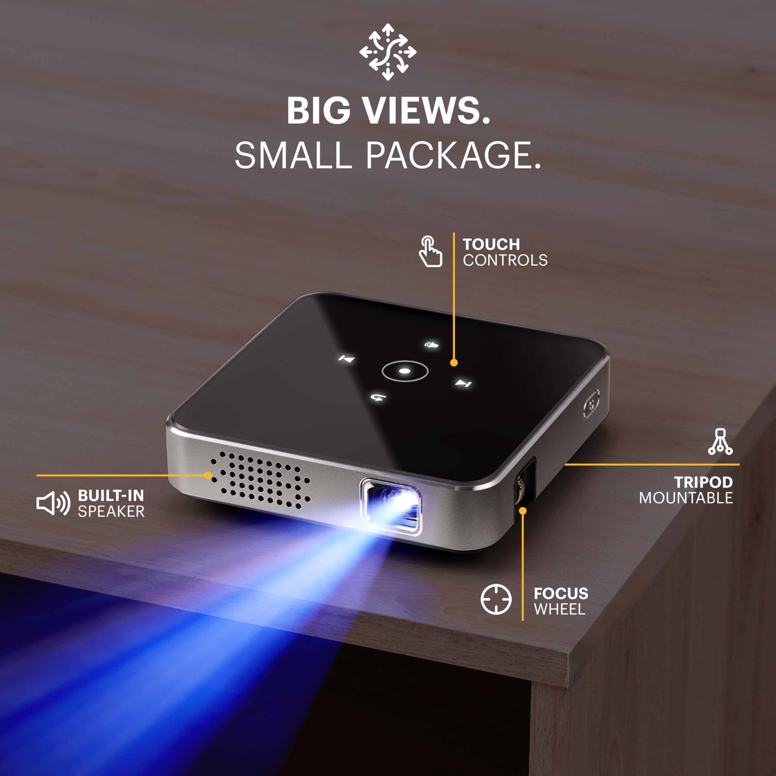 Amazon.com: KODAK Luma 75 Mini Pocket Projector - Black, 2-Hour