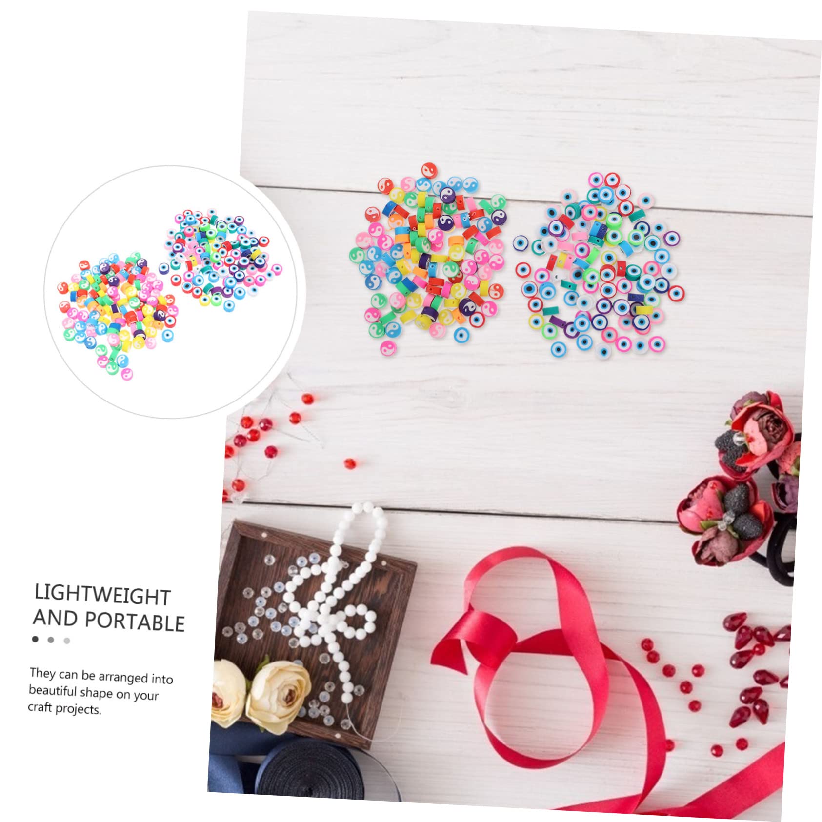 Operitacx 800stücke Polymer Clay Perlen Schmuckzubehör Für Armbänder Und Halsketten Bunte Spacer Perlen Für Kreative Bastelprojekte Gemischte Farben