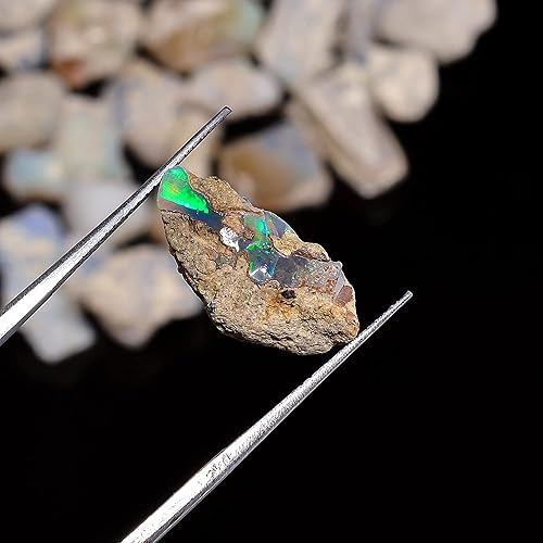 Miniatura 5 de GEMKORA 50 carats Raw Opal Gemstone and Crystals, Wholesale Lot, Gemstone, Rough Crystals, Rock Stones, Jewelry Making Supplies, DIY & Crafts (B