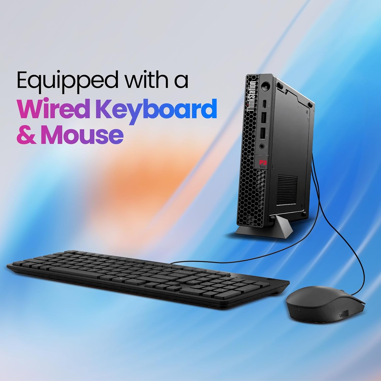 Lenovo ThinkStation P3 Tiny Desktop Computer, Intel Core i5-14500 vPro (14-Core up to 5.0GHz), 16GB DDR5 RAM 512GB NVMe SSD, Win 11 Pro, Mini PC Desktop Workstation for Engineering, Creative, Business