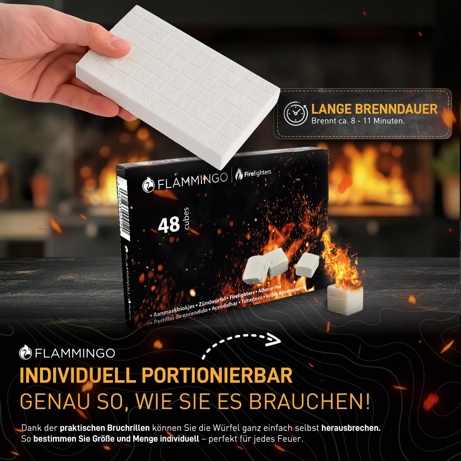 Belko 1152x Anzündwürfel Kaminanzünder Kohle-Anzünder BBQ-Grillanzünder Ofenanzünder (Ofen-anzünder, Anzündhilfe)