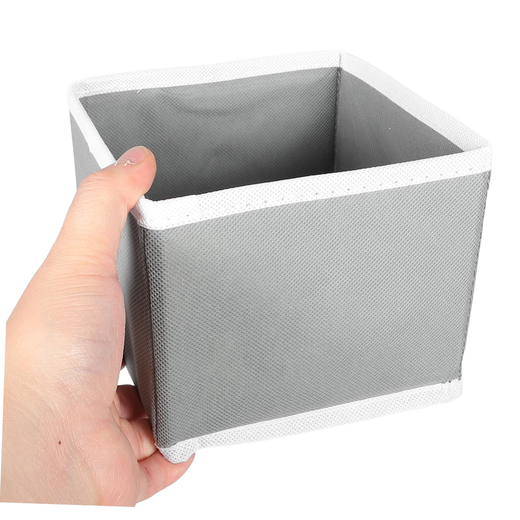 GALPADA 6pezzi Organizer per Mutandine in Scomparti Divisi Scatola Pieghevole per Contenitore per Biancheria Intima e Calzini Adatto per Armadio o Viaggi in Grigio