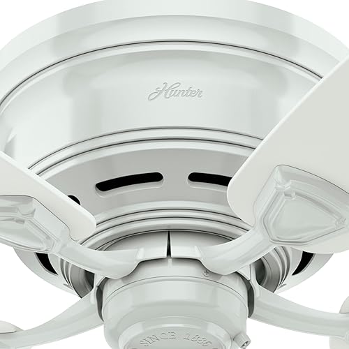 Miniatura 8 de Hunter Sea Wind Ventilador de techo para interiores y exteriores con control de cadena de tracción 48 pulgadas color blanco