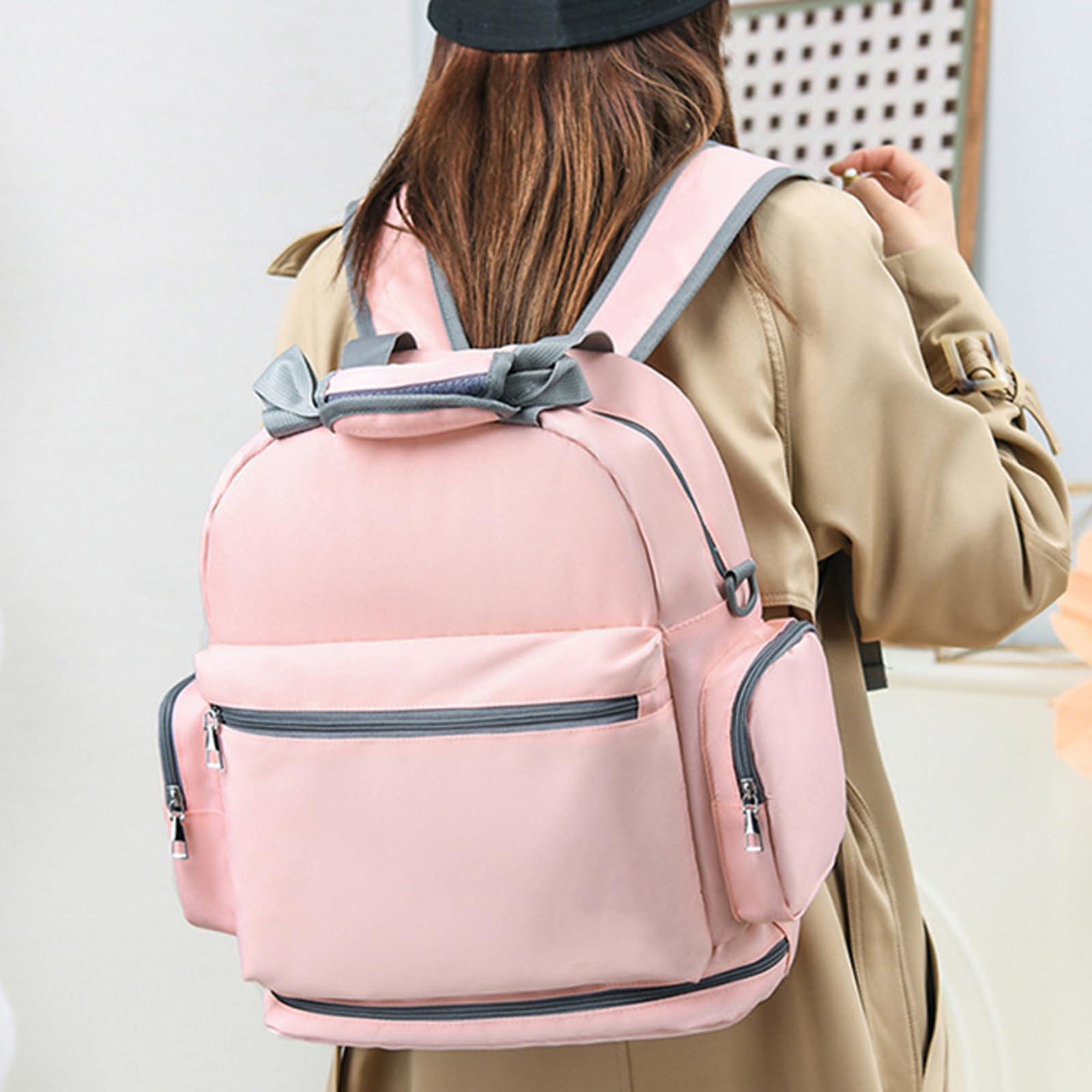 Mochila de bolsos elegantes, diseños fáciles de usar, mochila organizada para pañales, fácil para una fácil organización y comodidad, pañal de gran capacidad