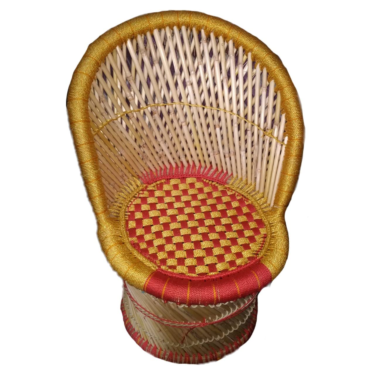 Bharat Mudda Multicolor Garden & Outdoor Cane Chair-image-49
