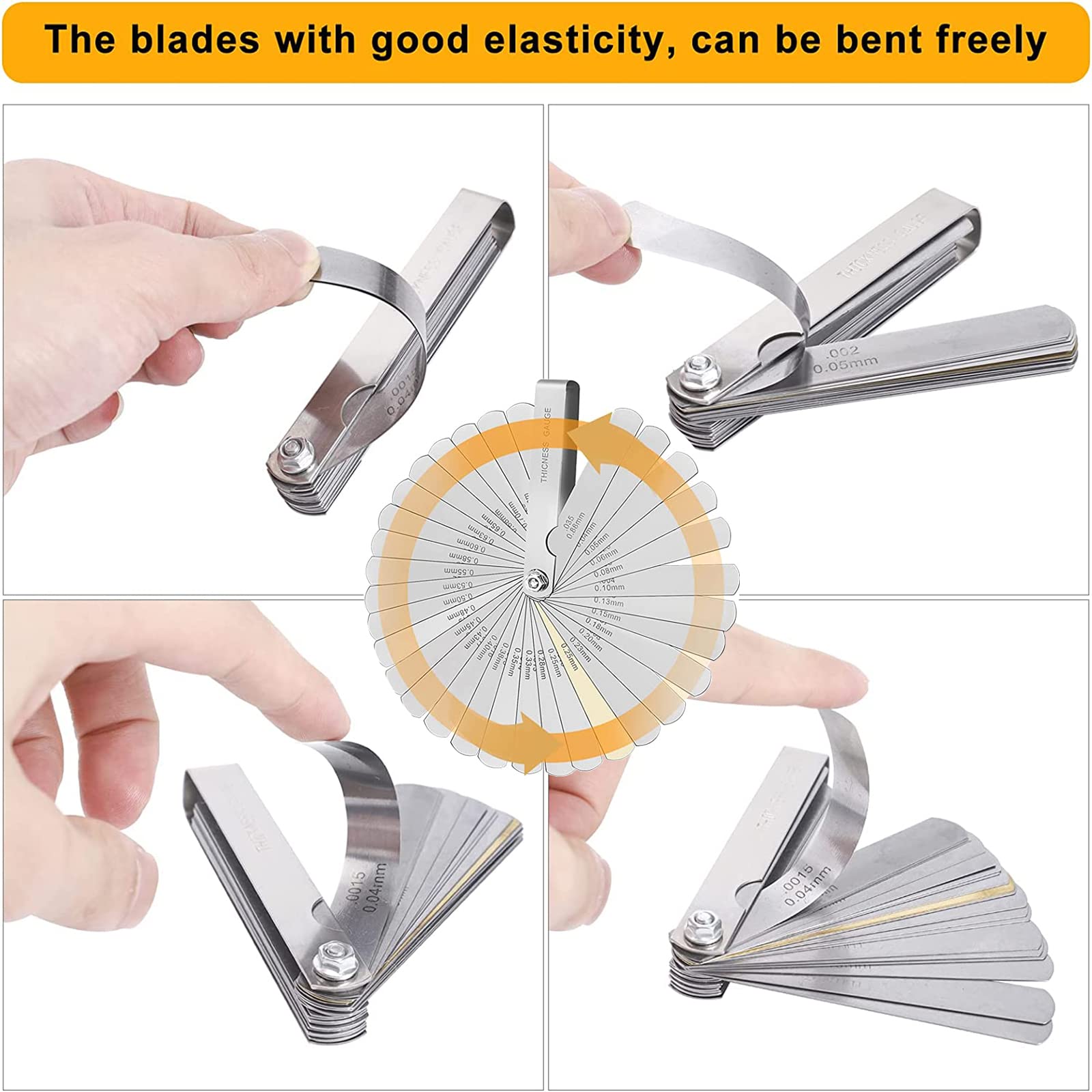 Spessimetro 32 Lame - Acciaio Inox Per Misurazioni Precite | Metrico E Imperiale - Foto 10