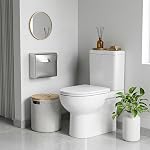 2 Pack Sanitary Napkin Disposal Receptacle, Wall Mounted Tampon Holder, Stainless Steel Flip Top Receptacle Bin Waste Trash Can for Public Restroom, Provides Clean & Odor-Free