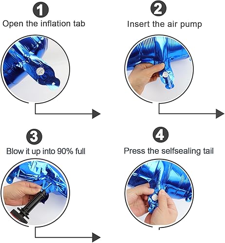 Miniatura 4 de Globo azul marino con números de 40 pulgadas, globos de números 0, 10, 20, 30, 40, 50, decoraciones de cumpleaños, suministros de fiesta azul para