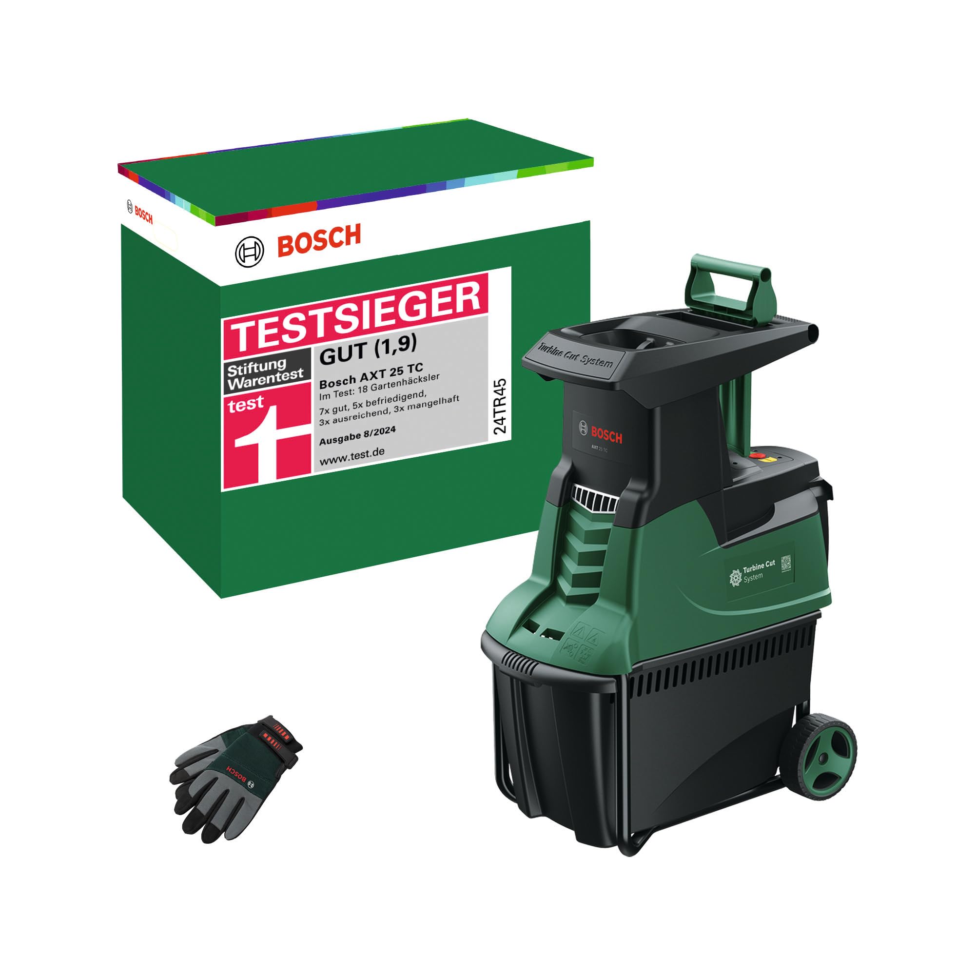 Bosch AXT 25 TC Turbinenhäcksler 2500 W Fangbox 53 l