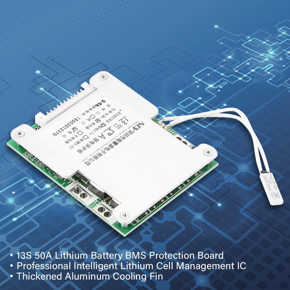 Karta ochronna akumulatora litowego PCB Panel ochronny akumulatora 13S 50A z wyważonym modułem ochrony przed zwarciem