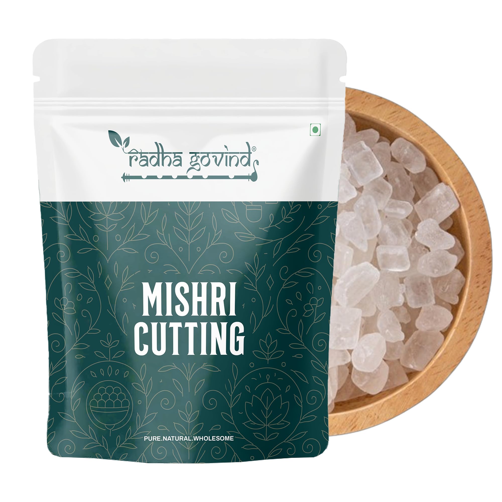 Organic Mishri Crystals | Dana Mishri | Diamond Cut Mishri (400 Gram)