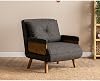 Pafu Cosmo Single Folding Bed Sofa - Linen Dark Grey