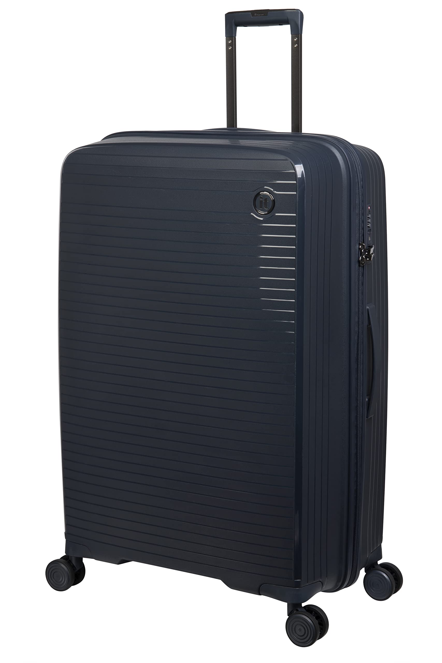 it luggage Spontaneous Blue Large-28 inches Expandable Anti-Theft Zipper Polypropylene Hardsided with TSA Lock 8 Wheel Trolley Bag-picture-47
