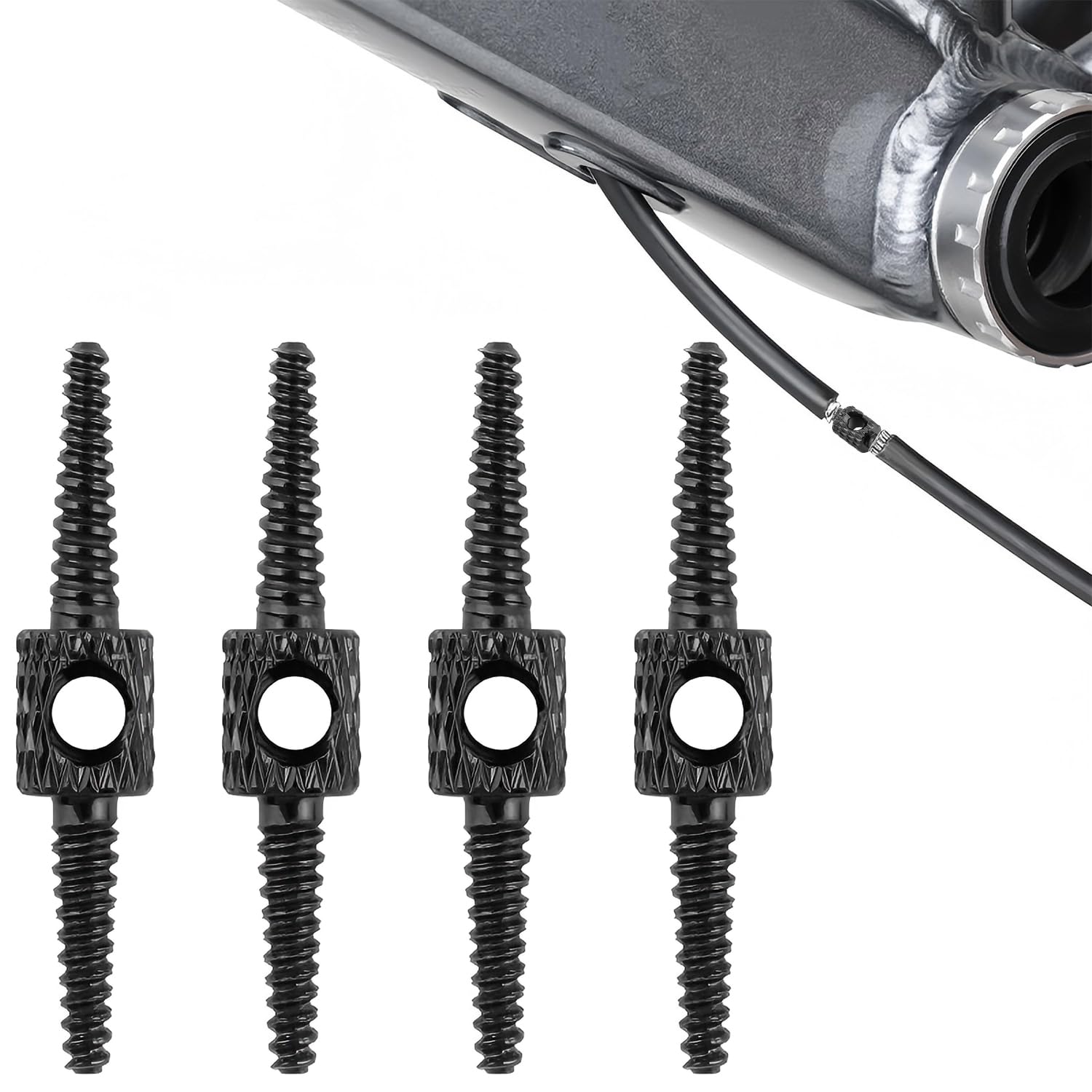 Qrity 4Pcs Bicycle Internal Cable Routing Tool, Compatible with Gear and Brake Cables, Cable Tool for Mountain Bikes and Road Bikes Maintenance and Modification