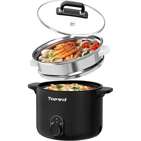 Topwit Electric Hot Pot with Steamer