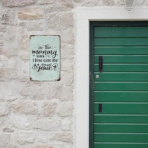 Miniatura 7 de Letreros de metal de aluminio con texto en inglés "Give Me Jesus" (texto en inglés "Give Me Jesus") con texto en inglés "Christian Saying in the