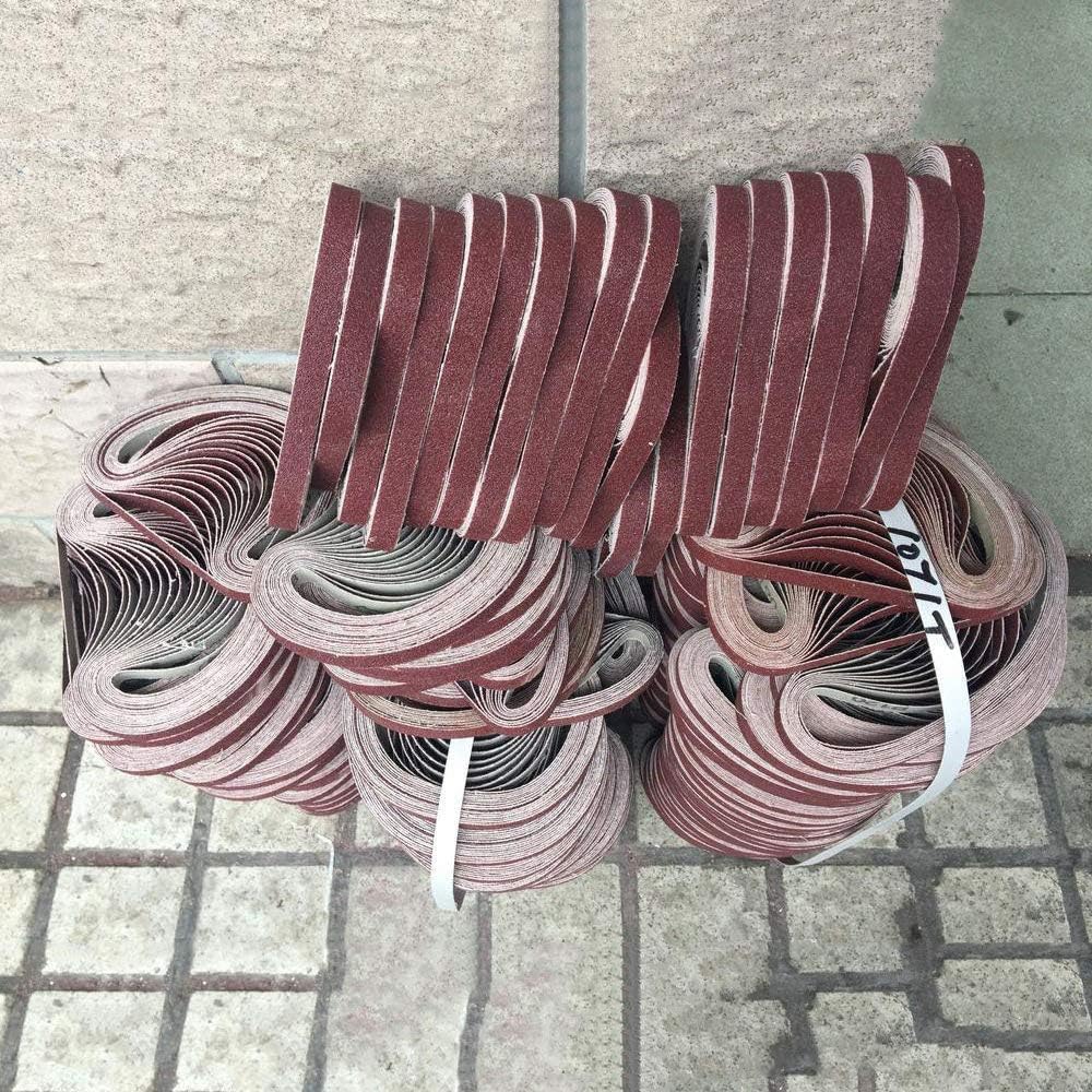 10 Szt./zestaw 452 * 15 Mm Paski ścierne 40-800 Papier ścierny Paski ścierne Do Szlifierki Taśmowej Narzędzie ścierne Drewno Miękkie Polerowanie Metalu, 452x15 60 Mesh