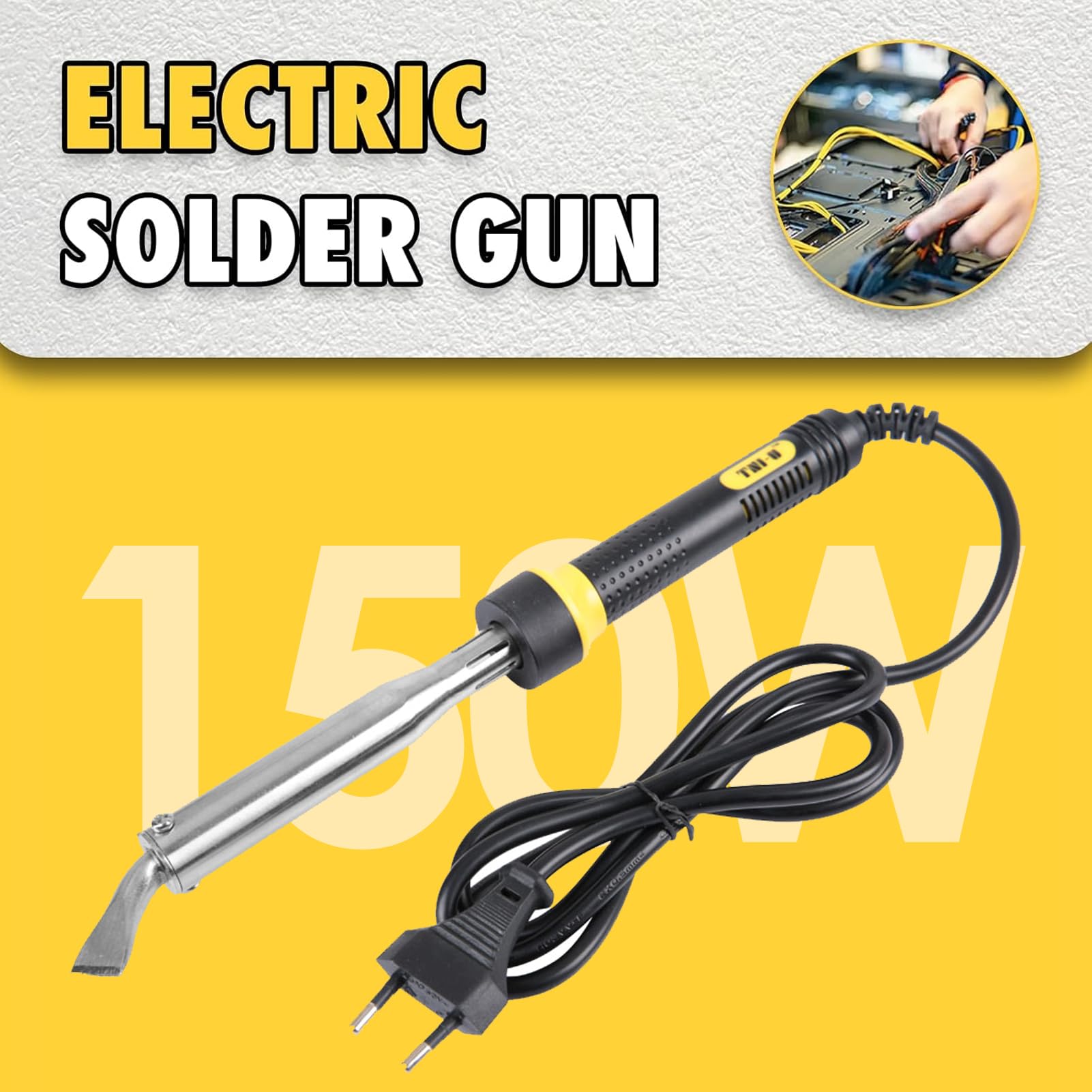 150W Herramienta de Soldadura de Hierro de Soldadura Eléctrica de Hierro de Alta Potencia y Temperatura de Hierro (enchufe de la UE)