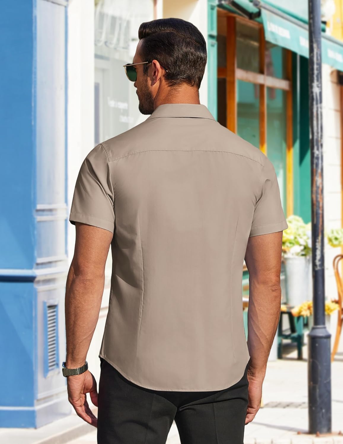 COOFANDY Camisa social masculina casual, de manga curta, negócios, casual, sem rugas, com bolsos em promoção! Veja a oferta e mais achadinhos de Camisas 3 Hoje é o melhor dia para comprar COOFANDY Camisa social masculina casual, de manga curta, negócios, casual, sem rugas, com bolsos com aquele preço maroto! Promoção! Aproveite a oferta! 3