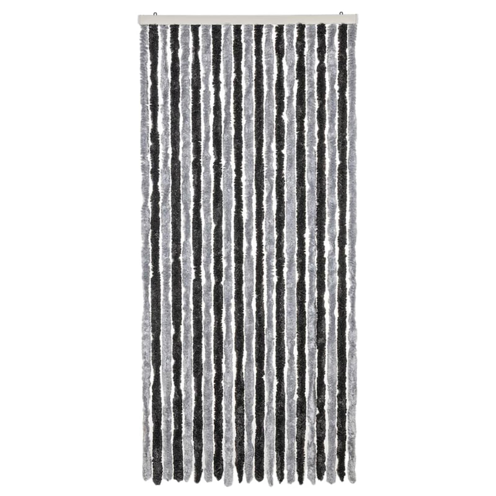 ZEYUAN Tenda Antimosche Grigia e Nera 90x200 cm in Ciniglia,Tenda Antimosche per Finestre e Porte Leggera Resistente all'Acqua Silenziosa Zanzariera Antiisetti-377327