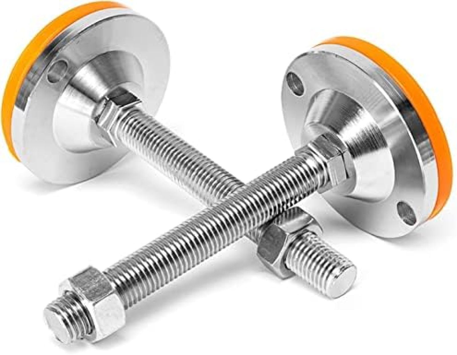 Regulowane nóżki poziomujące do mebli z gumowymi nasadkami antypoślizgowymi M12 Heavy Duty Levelers do stołów bilardowych, stołów warsztatowych i sprzętu mechanicznego