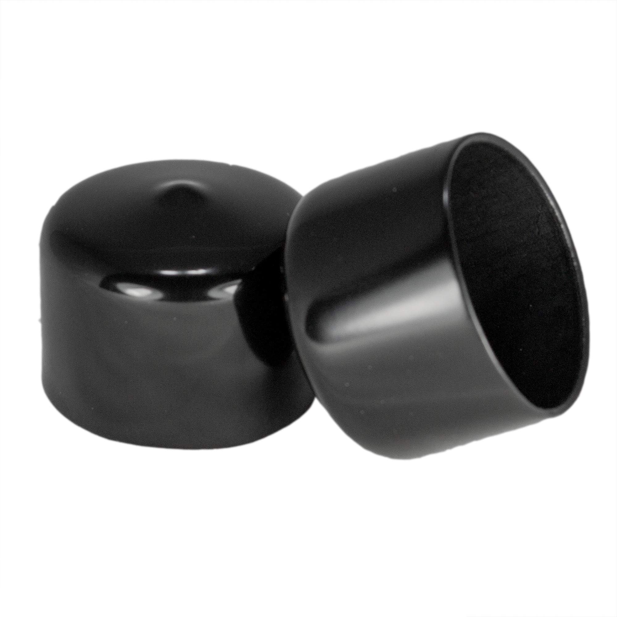 1.5-Inch (38.1mm) Round Rubber Plugs, Flexible Vinyl End Caps for Metal Tubing, Glide Protection for Chair Legs, Durable Covers, Made in USA - 4 Pack