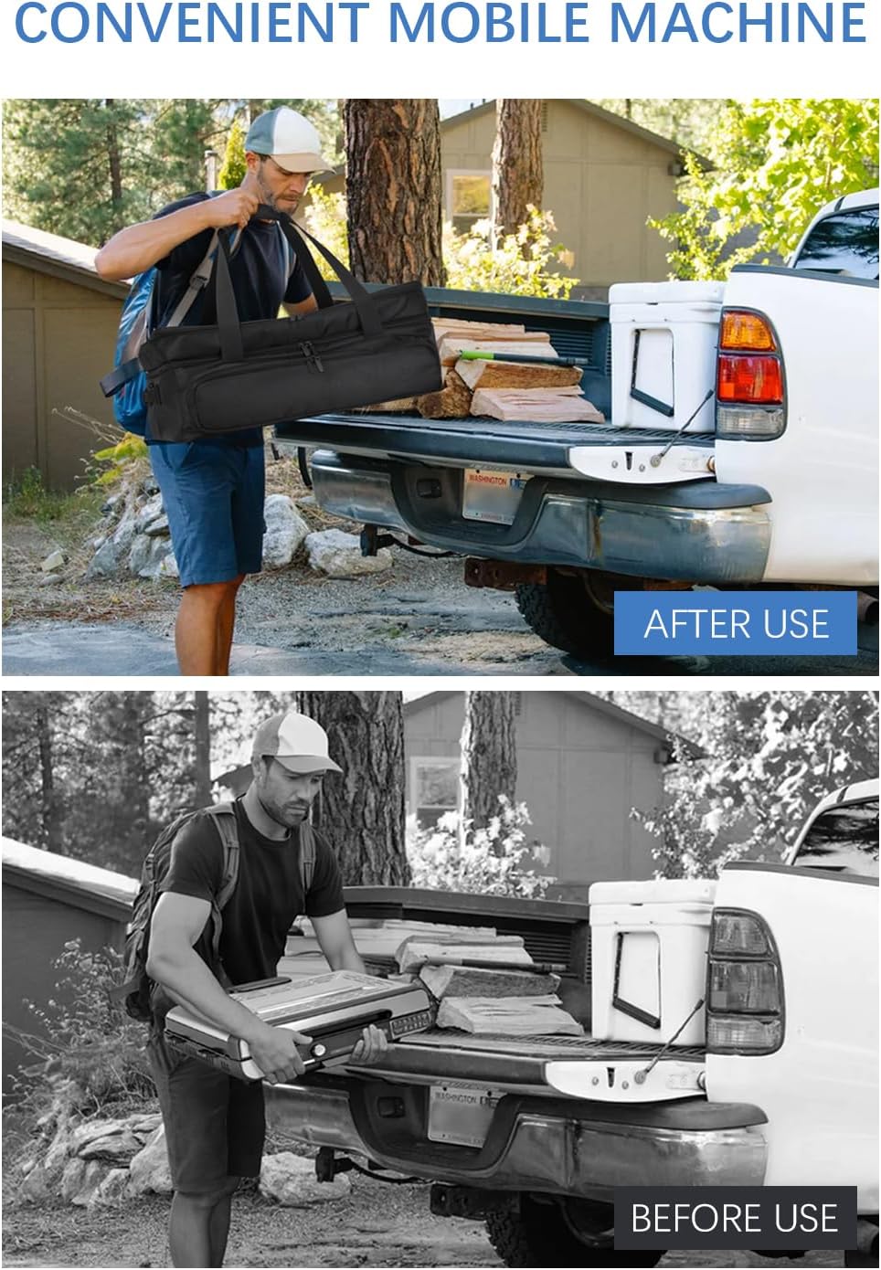 Carrying Bag for Ninja Sizzle Pro XL Indoor Griddle & Grill GX101 — 1280D Water-Resistant Oxford Shell — Cover for Ninja GX101 - Storage Case for Grill Plate & Accessories Tools, Bag Only