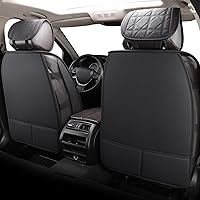 Vista 3 de YIERTAI Fundas de asiento de automóvil, impermeables, de piel sintética, ajuste universal para la mayoría de automóviles, sedanes, SUV, camiones