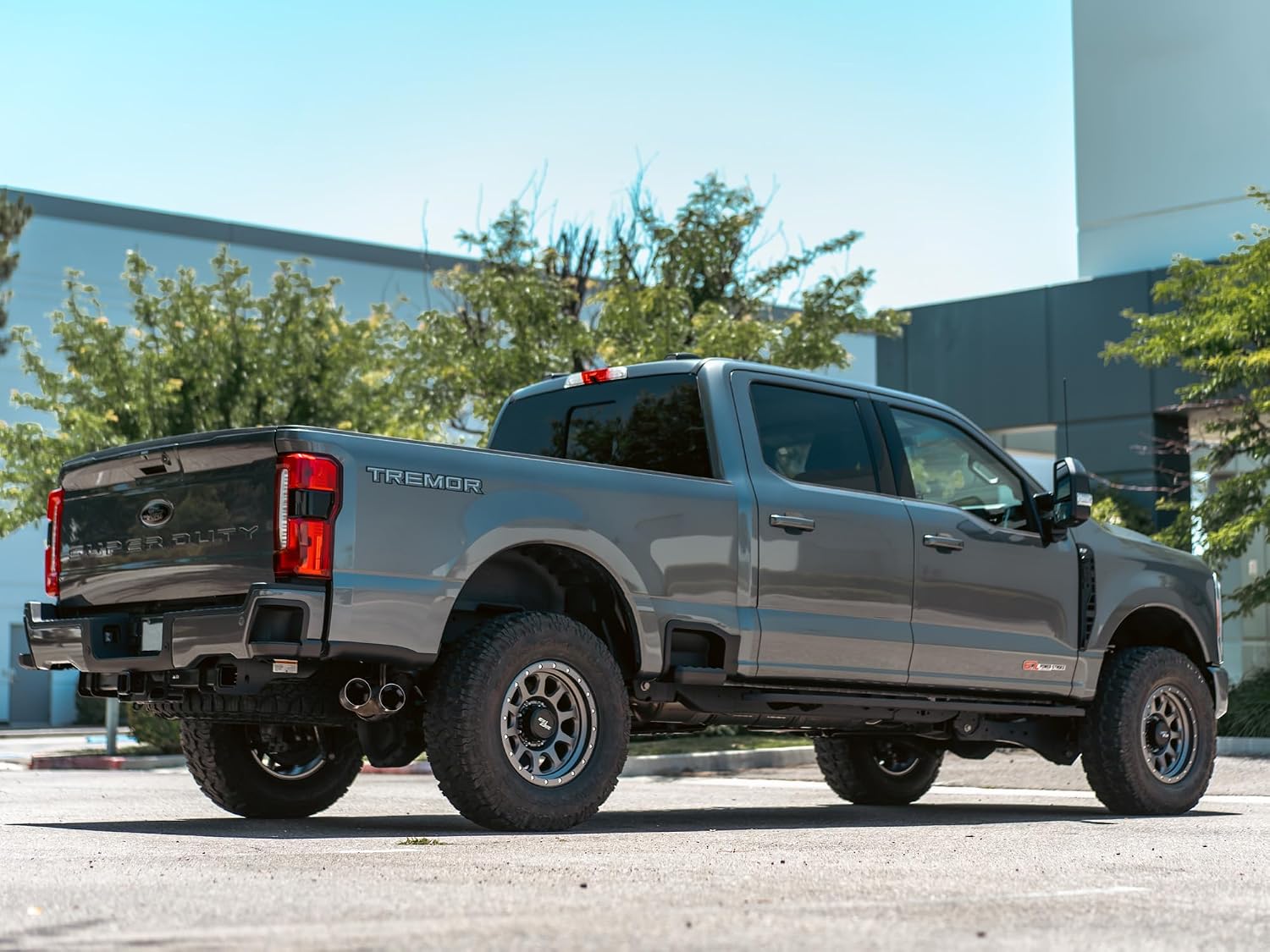 RockTrix RT111 18x9 Matte Gunmetal Wheels, 8x170 Bolt Pattern -12mm Offset, 4.5" Backspacing, Heavy-Duty 8 Lug Rims Compatible with Ford F250 and Fits Ford F350 Super Duty 1999-2026