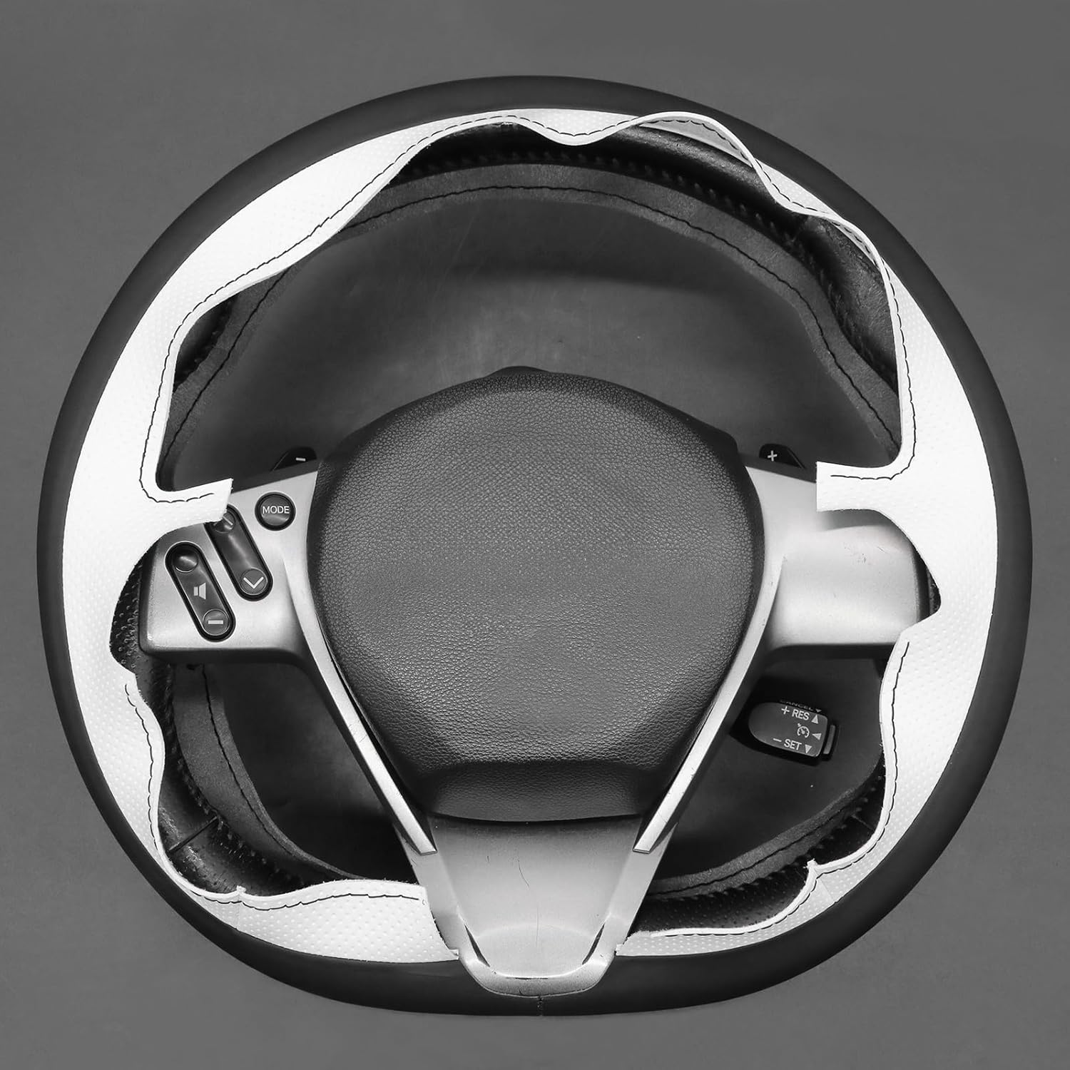 MEWANT DIY Stitching 3D Style Steering Wheel Cover Wrap for Scion tC 2010-2016 Steering Wheel Accessories for Scion tC 2010-2016