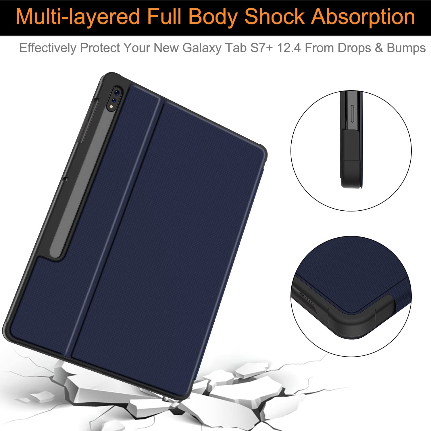 Amazon.com: Soke Galaxy Tab S8+/S7 FE/S7 Plus Case with S Pen