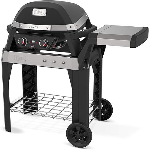 Weber Pulse 2000 Carro Parrilla Eléctrica, Negro