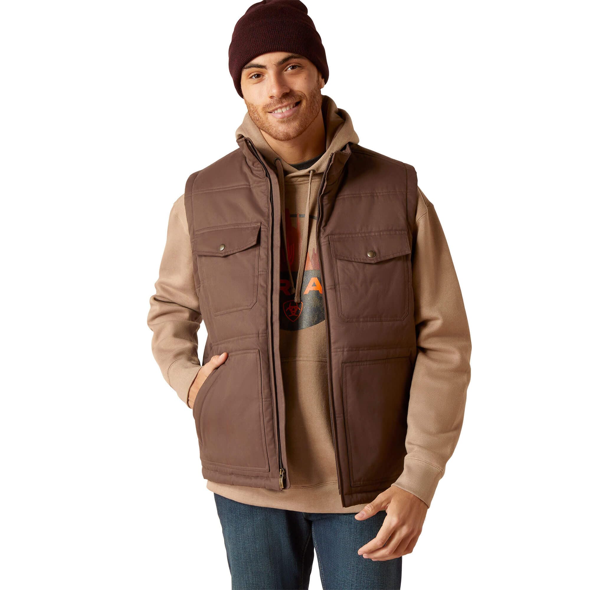 ARIAT Men's Grizzly Canvas Vest