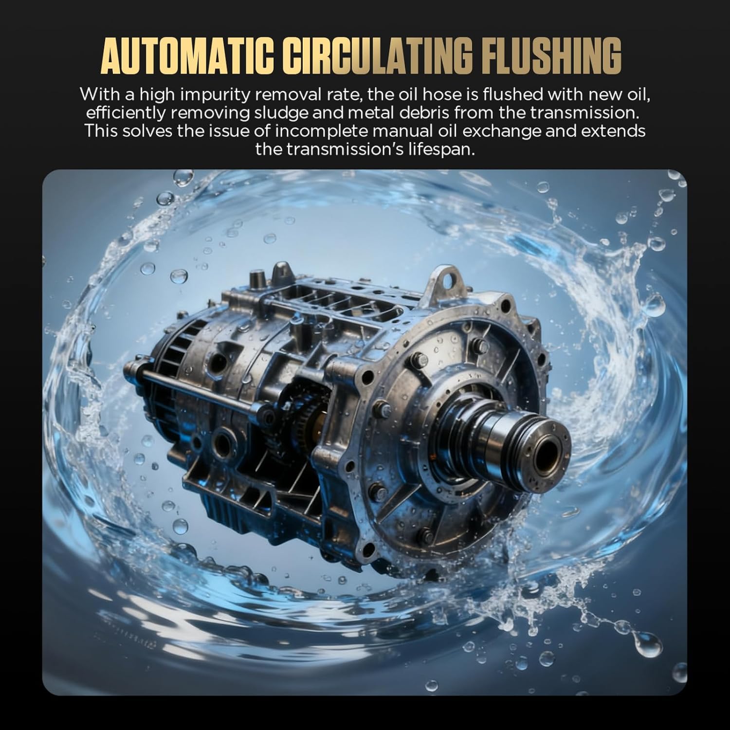 ATF705 Full Automatic Transmission Fluid Exchanger Machine, Professional ATF Changer with 5" Touchscreen,20-Min Quick Flush, Smart Oil Direction Recognition, 90%+ Efficiency,For All Auto Transmissions