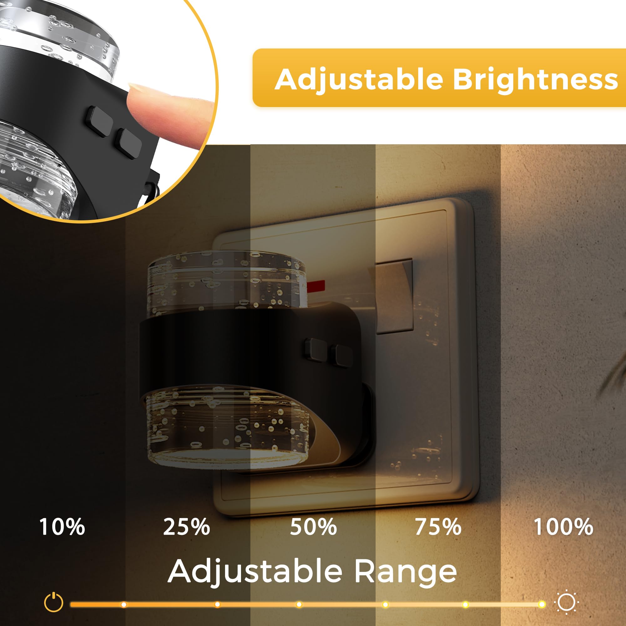 LOHAS-LED Night Light Plug in Wall, Automatic Dusk to Down Acrylic Nightlight - Image 3