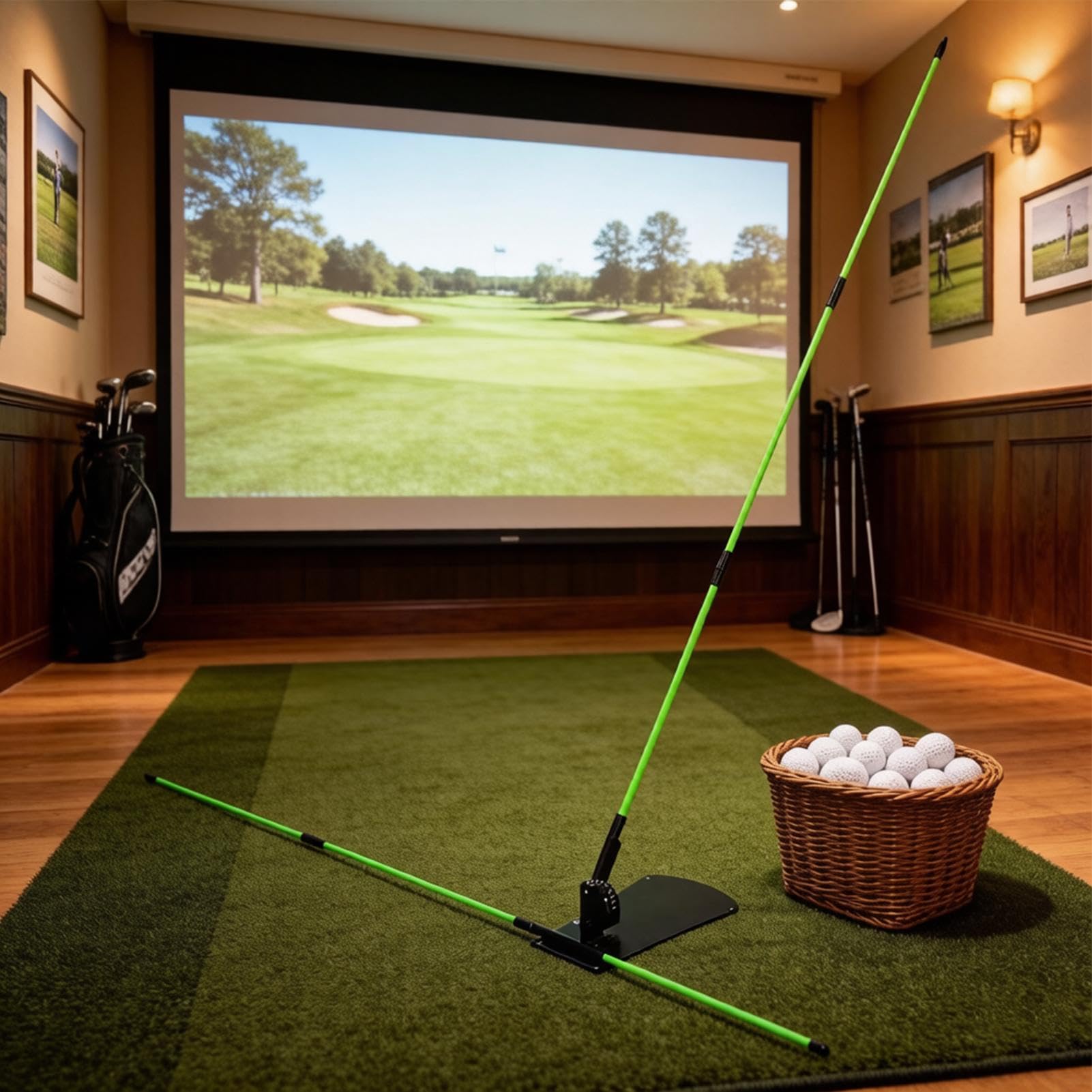 Palos Alineadores De Golf Herramientas Práctica Putting Ángulo Ajustable