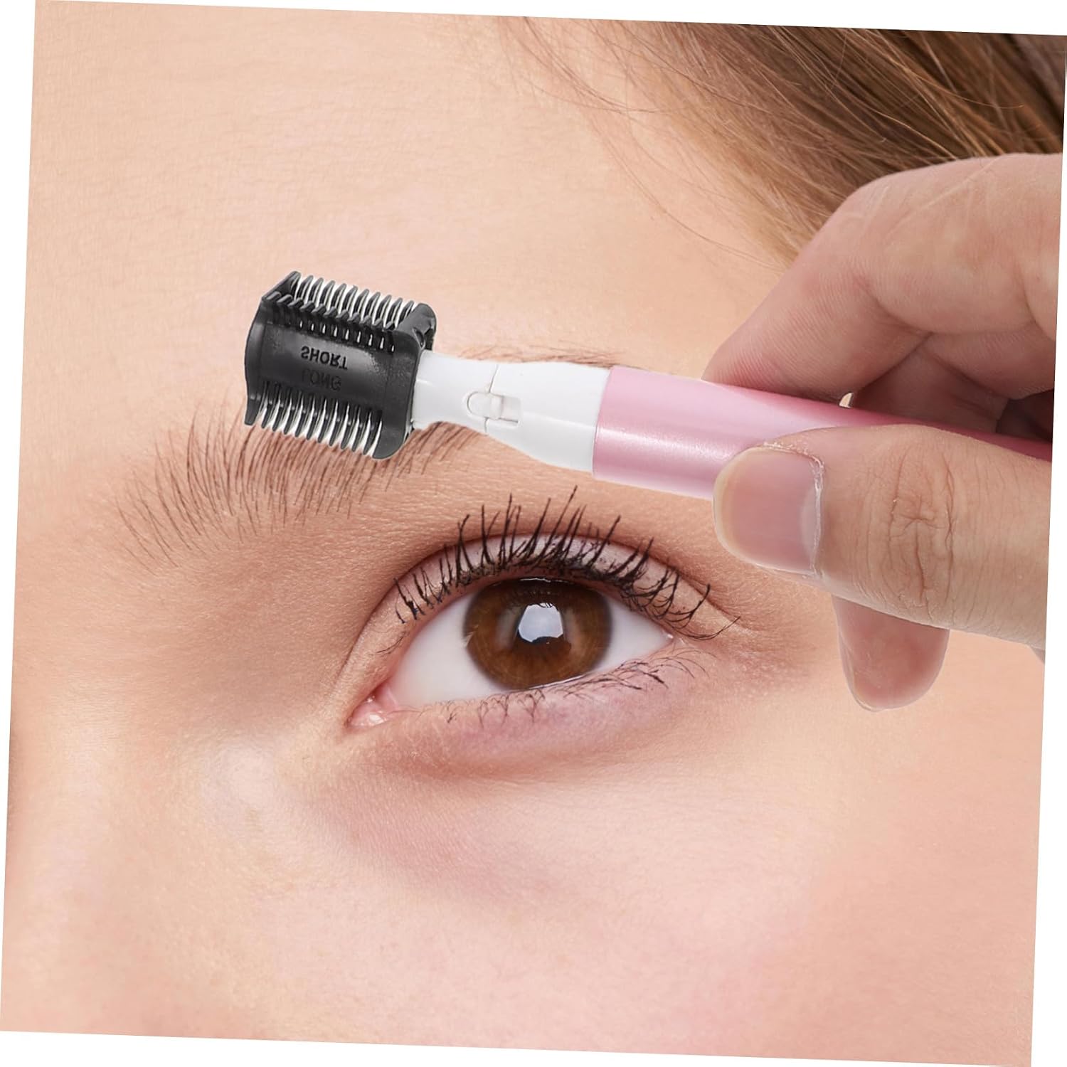 Didiseaon Electric Eyebrow Trimmer and Hair Remover Compact and Portable Grooming Tool for Precise Eyebrow Shaping Nose Hair Cutting and Washable Head for Easy Cleaning No Battery Included