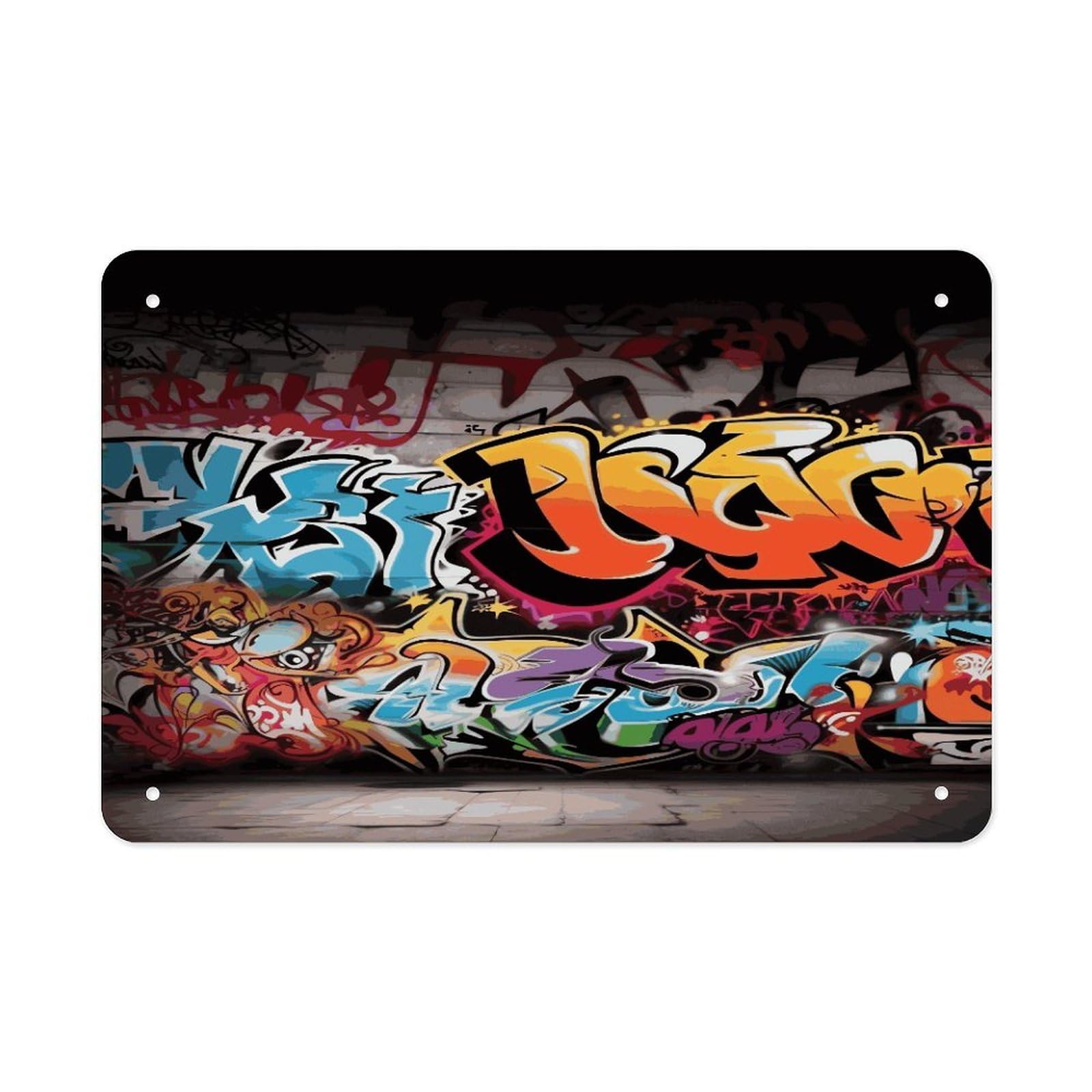 Fekiloot Style Graffiti Hip Hop Metal Signs Wall Art Tin Sign