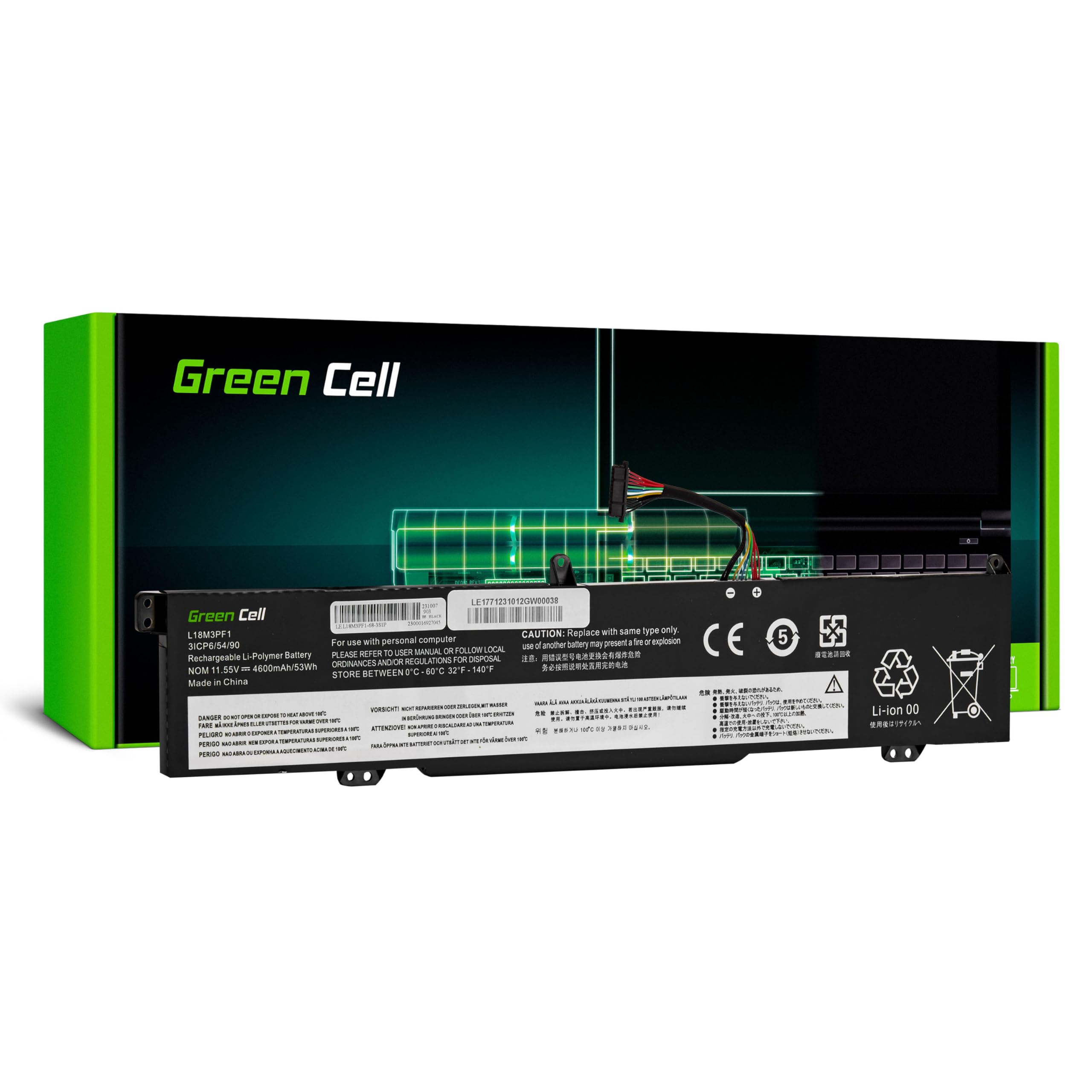 Green Cell Bateria do laptopa Lenovo Ideapad L340-15IRH L340-15IRH 81LK L340-15IRH 81TR L340-17IRH L340-17IRH 81LL / L18C3PF1 L18M3PF1