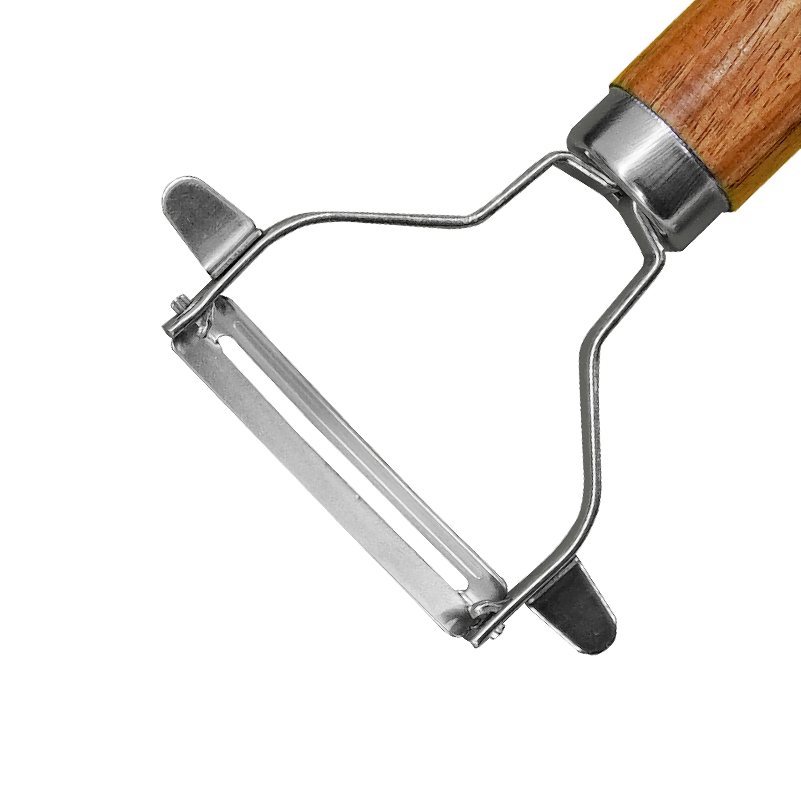 Fackelmann FSC Acacia Y-Peeler, Vegetable Peeler, 17x8x2cm, Brown & Silver, Y Peeler - Image 2
