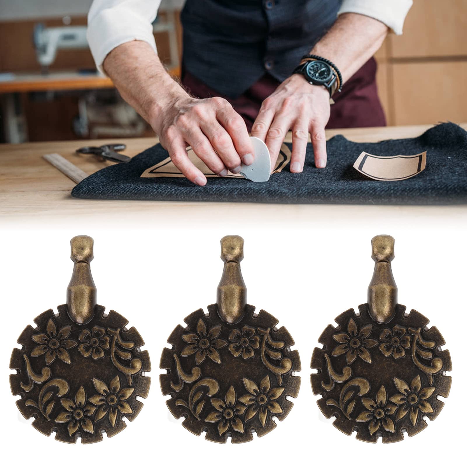 3er Set Garnschneider-Anhänger – Metall-Fadenschneider Rund, Praktisch Für Nähen, Stricken & Basteln