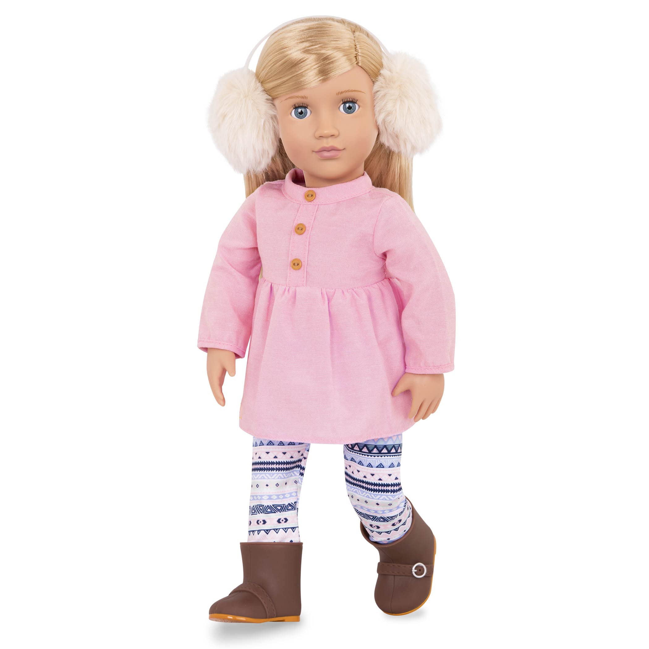 Our Generation - Katelyn - 46 cm große, bewegliche Eiskunstlaufpuppe - Blondes Haar & Blaue Augen - Eislauf-Outfit - Vorgetäuschtes Spiel - Spielzeug für Kinder ab 3 Jahren