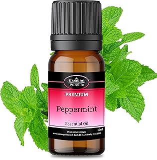 Peppermint Oil - Essential Oil for Skin & Cleaning, Pure Peppermint Essential Oil - Rat & Spider Repellent, Essential Oils for Candle Making, Peppermint Diffuser & Pure Essential Oil - 10ml