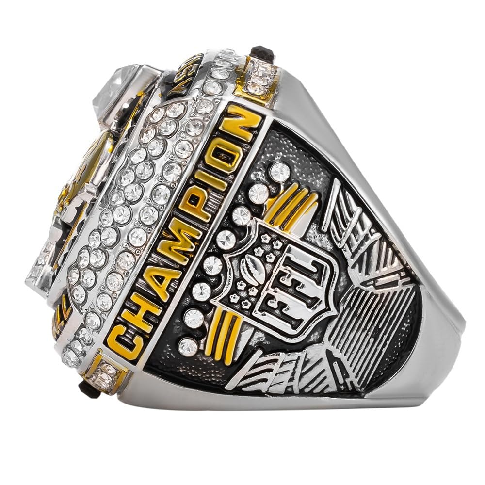 2024 Fantasy Football Ring mit Vitrine Championship Ring FFL Champions Ring Souvenir Fan Geschenk(Size:11)